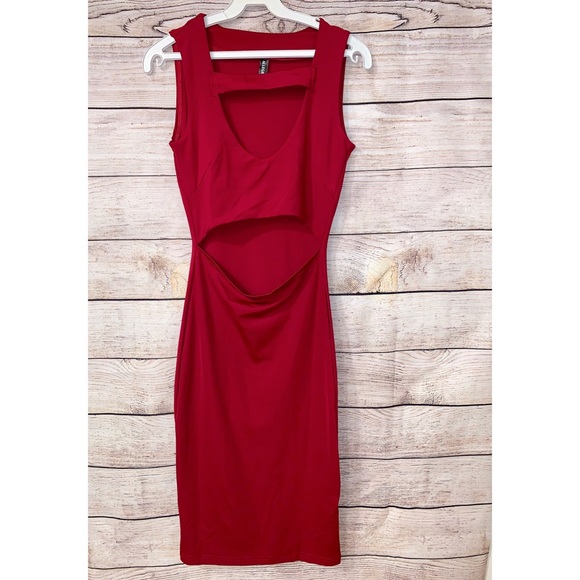 Dress - NWOT - ALLEGRACE - Red -Party Dress -  Size Small - Picture 1 of 15